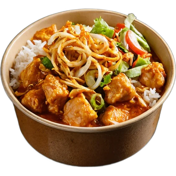 Rice Curry Dip Bowl